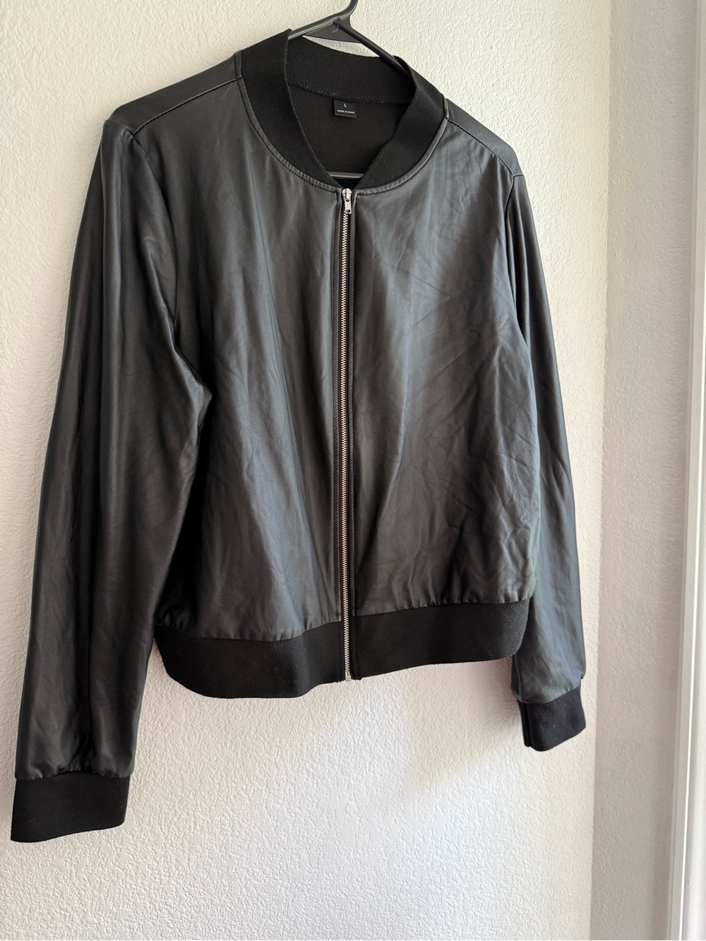 Amazon Men's-Style Black Bomber Jacket